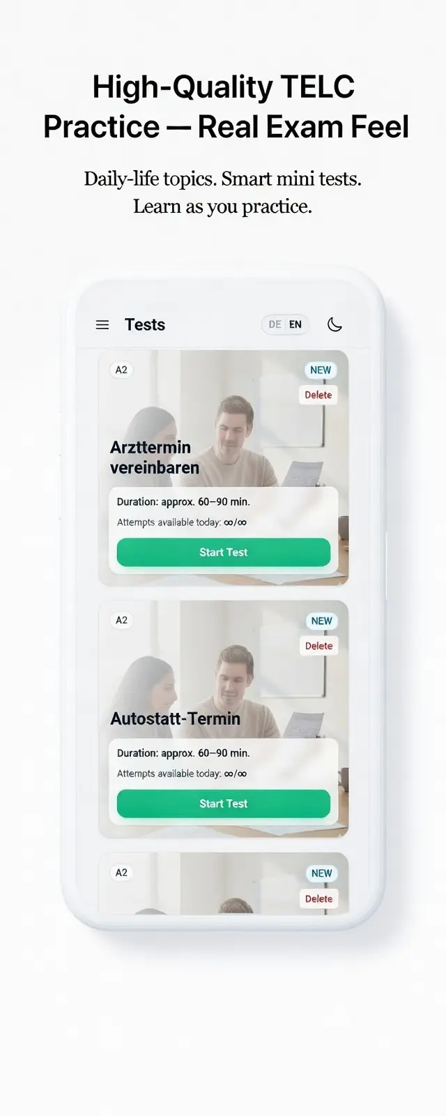LevelKraft Modelltests